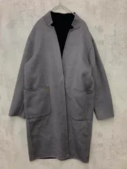 green label relaxing グリーンレーベルリラクシング 3625-199-1027 リバーシブル 立ち襟 チェスター コート size38/濃紺×グレー ■■ レディース