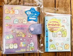 SAN-X すみっコぐらし ふにふにシールバインダー ピンク SE68706 ＆ 6穴シールノートセット