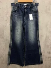 新品 LAGUA GEM ラグア ジェム フレア サイドライン デニムパンツ size26/ブルー ■■◎レディース