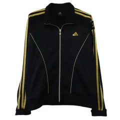 アディダス ゴールド トラックジャージ ブラック レディース 95M ジャージ