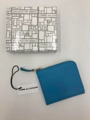 COMME des GARCONS コムデギャルソン SA3100 COLOUR PLAIN 小銭入れ レザー コインケース 財布 ブルー ■■◎メンズ