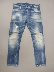 30 正規品 ディースクエアード2 ケイテンブロス タイディバイカーデニム