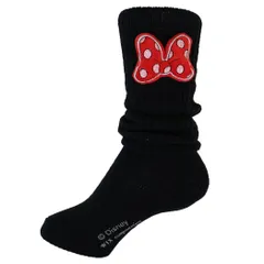 ディズニー子供用　靴下キッズ ぬいぐるみ付 34cm ルーズソックスブラック