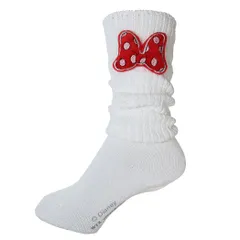 ディズニー子供用　靴下キッズ ぬいぐるみ付 34cm ルーズソックスホワイト