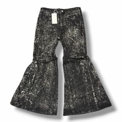 Black Python Flare Pants archive y2k 00s - メルカリ