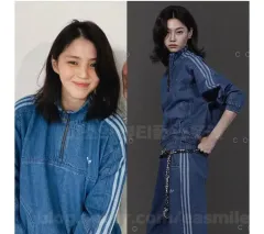 アディダス デニム トラックジャージ