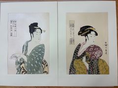 田口青児 作『姉妹妓』美人画 高級掛け軸 日本画 骨董・美術品 - メルカリ