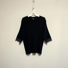 レディース セーター ニット ブラック ピンク リブ 8L☆CTR-739☆