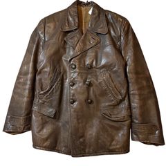 希少　VANSON レザーＰコート　40 ヴィンテージ 希少 VANSON レザーPコート 40 ヴィンテージ - メルカリ