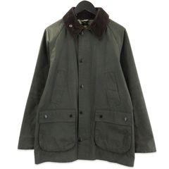 Barbour オリーブグリーンジャケット 38 薄手 英国製 Barbour バブアー オイルドジャケット Bedale ライトグリーン
