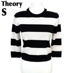 新品 Theory COMPACT CREPE ボーダーニット S Theory】 COMPACT CREPE ボーダーリブニット 七分袖 S - メルカリ