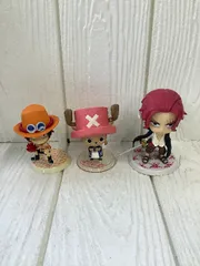 H9 ワンピース ONE PIECE 一番くじ ちびきゅんキャラ フィギュア 3体セット 現状品
