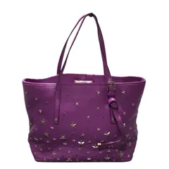 ジミーチュウ JIMMY CHOO サシャSトートバッグ パープル レザー レディース トートバッグ