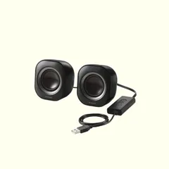 ブラック MS-P08USB3BK コンパクト USB-A接続 最大出力4.4W ミュート機能 ボリューム調整 USB給電 スピーカー エレコム
