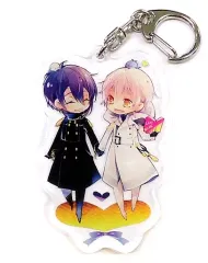 【中古】同人アクセサリー・小物系 【刀剣乱舞】アクリルキーホルダー 三日月宗近＆鶴丸国永(キツヲ) /双巣隊
