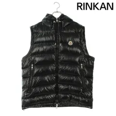 モンクレール  LANOUX/ラヌー フード付きナイロンダウンベスト メンズ 6
