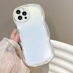 【数量限定】iPhone 14 Pro Max 用 ケース ソフト TPU 対応 カバー 可愛い おしゃれケース ウェーブ デザイン スマホケース グリッター UEEBAI 光沢カバー 軽量 薄型 耐衝撃 波型スマホケース - クリア