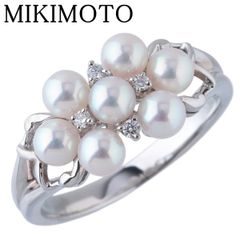 タサキ パール ブレスレット ワイヤー 5連 約18cm K18WG TASAKI 田崎