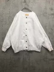 nano universe ナノユニバース LB.04 ライトスポンディッシュ メタルスナップ カーディガン sizeF/白 ■■ レディース