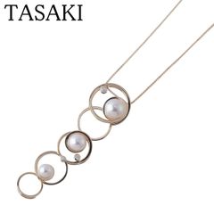 タサキ パール ブレスレット ワイヤー 5連 約18cm K18WG TASAKI 田崎