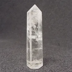 天然石 天然水晶 ポイント 六角柱 クォーツ 原石 置物 パワーストーン インテリア 置物 PO109