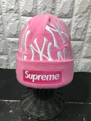 Supreme ✖️ New Era Box Logo Beanie PINK