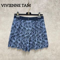 VIVIENNE TAM ヴィヴィアンタム 刺繍花柄2重 ショートパンツ 0 - メルカリ