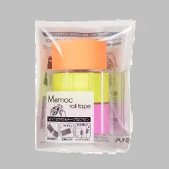 付箋 ヤマト メモックロールテープ 3巻入 カッター付き NORK-25CH-6AO