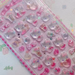 ハローキティ 新作 ボンボンドロップ ステッカー 携帯デコ ダイアリーデコ