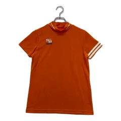 中古 レディース パーリーゲイツ PEARLY GATES 半袖シャツ 1(M) オレンジ モックネック 薄手