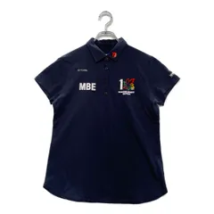 中古 レディース マスターバニーエディション MASTER BUNNY EDITION 半袖ポロシャツ 2(L) 紺  ネイビー  バックプリント