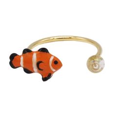 新品 ガーグル カクレクマノミ リング 13号サイズ 調節可 魚 サカナ 