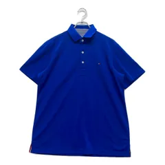 中古 メンズ トミーヒルフィガーゴルフ TOMMY HILFIGER GOLF 半袖ポロシャツ LL 青  ブルー