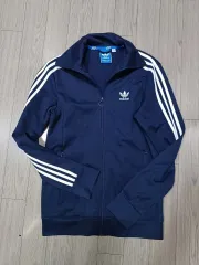 アディダス 3本線 トラックジャージ ネイビー トップス 95
