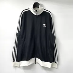 【中古】adidas ベッケンバウアー トラックトップ サイズ3XL ブラック/ホワイト アディダス[17]