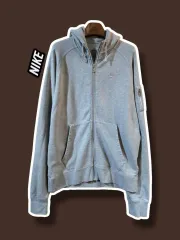 XL/ NIKE ナイキ フード ジップアップ グレー /0408