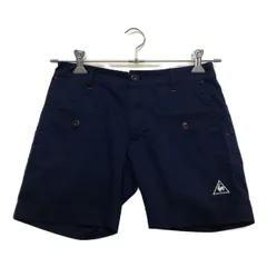 中古 レディース ルコックスポルティフ le coq sportif ショートパンツ 7号 紺 ネイビー シンプル