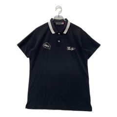 美品】golfickers ゴルフィッカーズ ポロシャツ 黒 ゴルフウェアL
