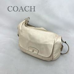 COACH コーチ ソーホー ショルダーバッグ 肩掛け ホワイト レザー