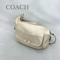 COACH 2Way クリスティン レザー ホーボー F22309 ハンドバッグ ショルダー バッグ  アイボリー  メンズ ファッション _201023