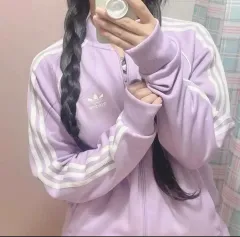 adidas トラック ジャケット ラベンダー ライトパープル ジャージ レアジャージ