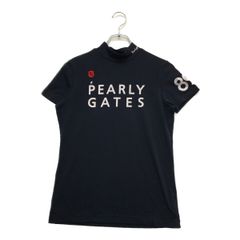 Pearly Gates パーリーゲイツ ロゴ モックネック シャツ ネイビー