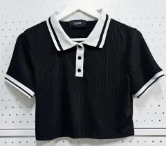 ショップサイダー クロップド ポロシャツ クロップド 半袖 Tシャツ