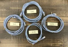 【中古】LANケーブル　5ｍ＋3ｍ× 2本＋2ｍ　4本セット　ELECOM