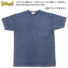 ホワイツビル  無地 半袖Tシャツ WV79531 (メンズ 丸首 ポケット付き ピグメントダイ)  Whitesville Pigment Dye Pocket T-Shirt 128 フェードネイビーのサムネイル