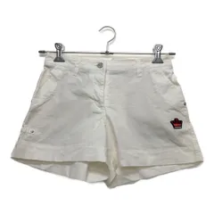 中古 レディース アンパスィ and per se ショートパンツ S 白 ホワイト シンプル