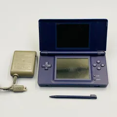 【動作確認済み】ニンテンドー DS Lite 本体 エナメルネイビー USG-001 DSハード 紺色 ホワイト Nintendo 任天堂 GG10