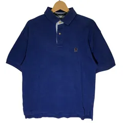 TOMMY HILFIGER/トミーヒルフィガー CLASSIC FIT 半袖ポロシャツ フラッグロゴ ワンポイント刺繍　オールドトミー Lサイズ CHINA製 ブルー