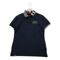 中古 レディース アディダス adidas 半袖ポロシャツ M 紺 ネイビー