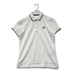 中古 レディース アディダス adidas 半袖ポロシャツ サイズ不明 （M相当）  白  ホワイト
